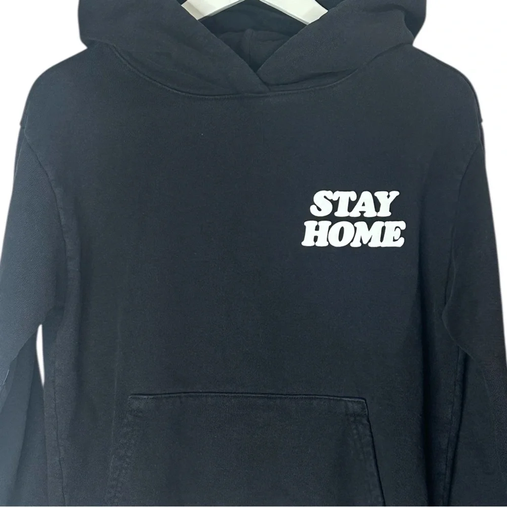 Talentless “I’m Staying Home” Black Cotton Sweatshirt Size XS